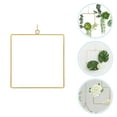 FOMIYES Metal Decorative Wreath Frame Golden Multi-Function DIY ...
