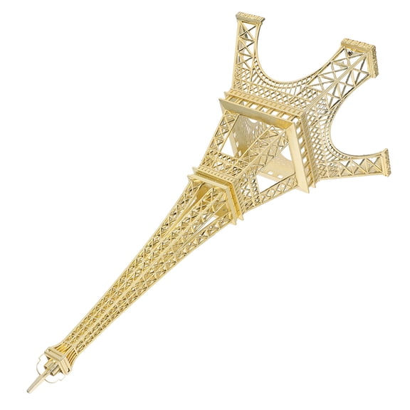 FOMIYES Golden Eiffel Tower Model Metal Sculpture Decorative Desktop Ornament for Living Room
