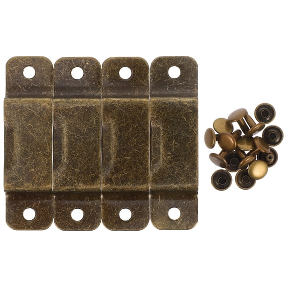 FOMIYES Golden Iron Measuring Tape Clip 1 Set Rectangular Shape for Workshop Use and Construction Sites