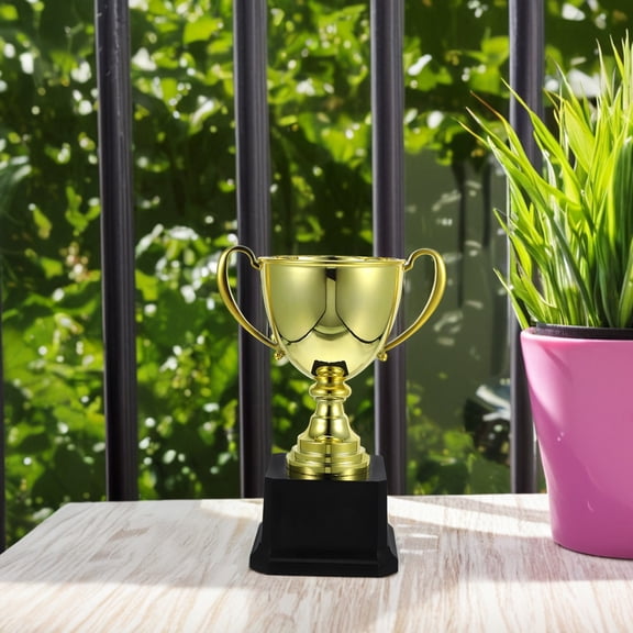 FOMIYES Golden Plastic Sports Trophy Award Cup for Soccer Volleyball Basketball Competition