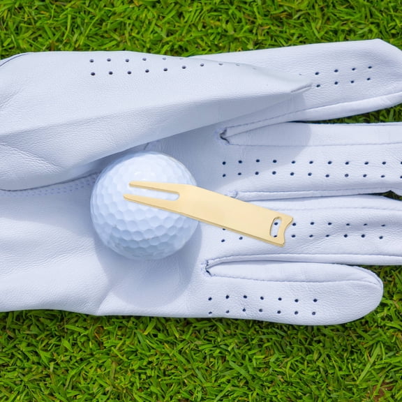 FOMIYES Golf Tool 2Pcs Golden Iron for Golf Practice Compact