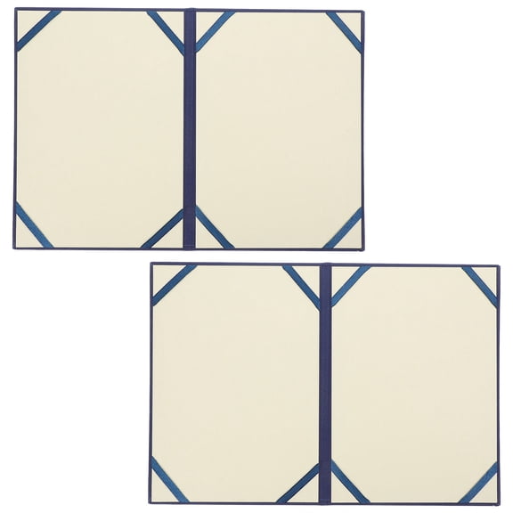 FOMIYES Graduation Certificate Cover Paper Folder 2pcs Letter Size Blue