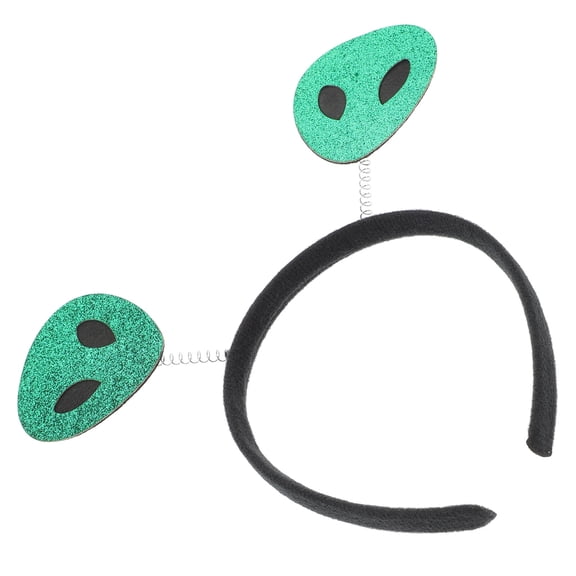 FOMIYES Green Headband with Glitter Antennas Unique Space Theme Party Accessory