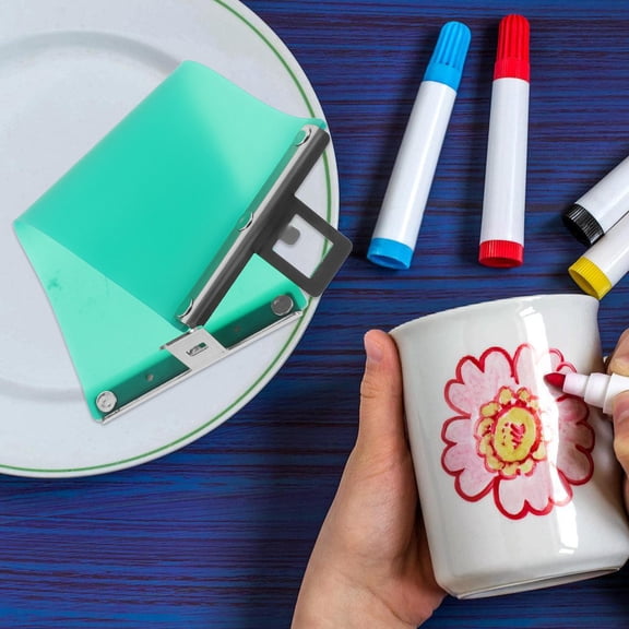 FOMIYES Green Silicone Mug Wrap for Heat Transfer Mugs with Stainless Steel Fixture