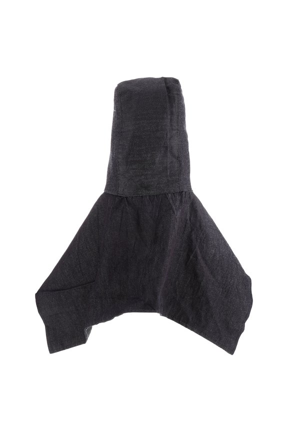 Grey Denim Dustproof Work Hat with Reinforced Tie for Outdoor Labor Protection