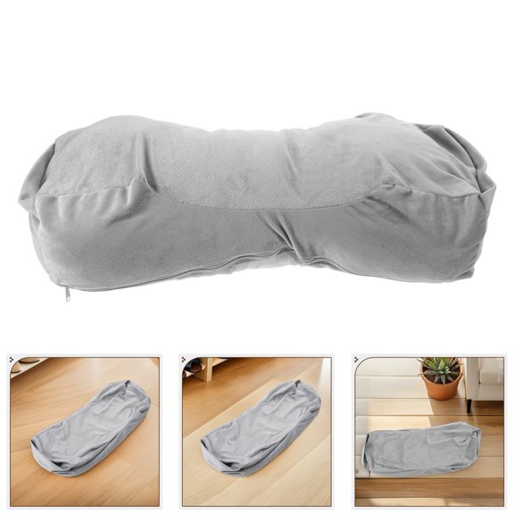 FOMIYES Grey Lash Extension Neck Pillow Cover Soft Breathable Fabric for Treatments