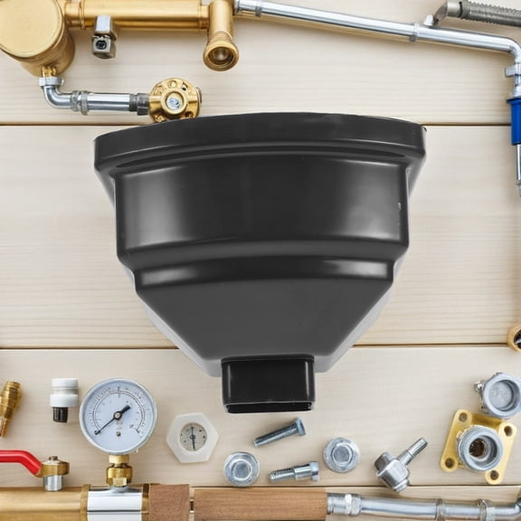 FOMIYES Grey Rainwater Collection Funnel PVC Gutter Downspout Diverter for Garden Drainage and Overflow Control