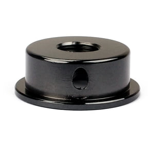 FOMIYES Black Metal Guitar Jack Plate with Quality for 22mm Diameter Hole Installation and Easy Replacement