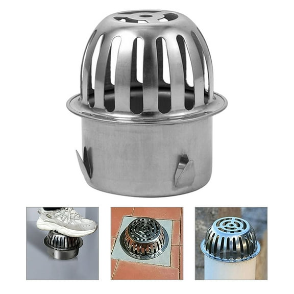 FOMIYES Gutter Guard Metal Strainer 2Pcs Round Shape Leaf Removal Filter For Outdoor Use