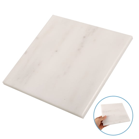 FOMIYES HONMEET Wear Resistant Marble Cooling Board Ivory Color Ideal for Hamsters Bunnies and Cats