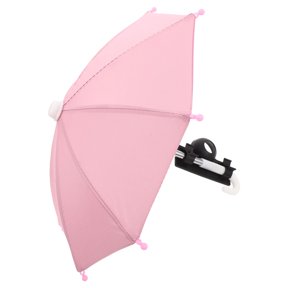 FOMIYES Bike Handlebar Phone Mount with Rain Cover, Anti-Glare Umbrella for Secure Navigation and Outdoor Riding