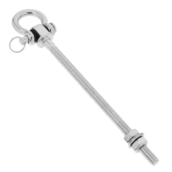 FOMIYES Stainless Steel Patio Swing Hanger Hook with Heavy Duty Ceiling Mounting Hardware Plated Silver