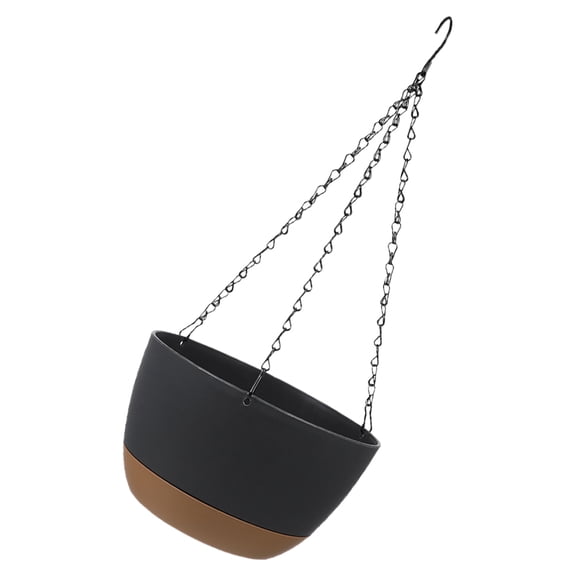 FOMIYES Green Hanging Plant Pots Planter Stand for Indoor Outdoor Flowers and Garden Decor