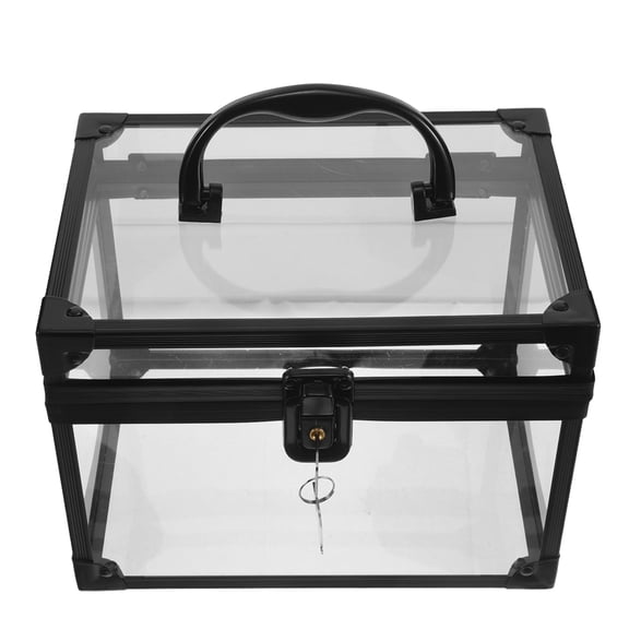 FOMIYES Hard Plastic Transparent Cd Disc Storage Box for Dvds Games and Music Collection