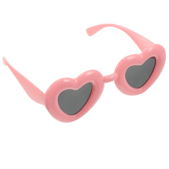 FOMIYES Heart Eye Glasses Funky Design For Beach And Outdoor Events Plastic Frame 1Pack