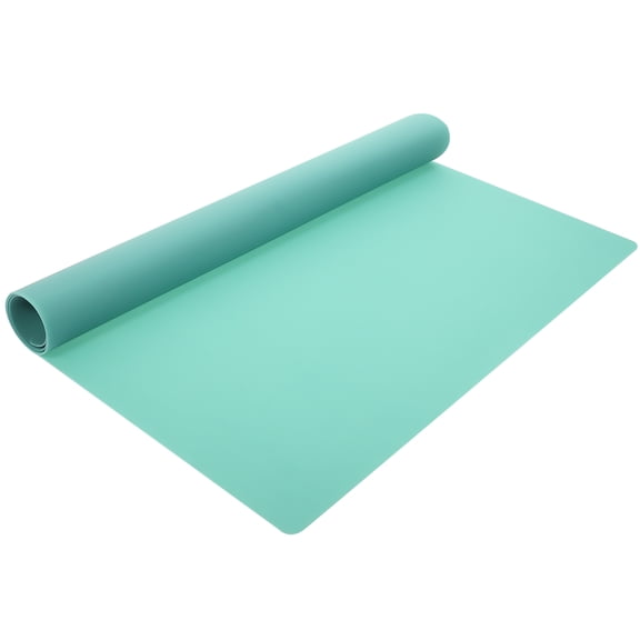 FOMIYES Flexible Green Silicone Work Mat for Resin Polymer Clay and DIY Projects