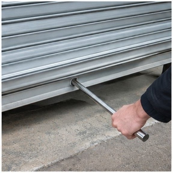 FOMIYES Heavy Duty Stainless Steel T Shape Manhole Lifting Hook Practical Pull Hook for Roller Shutter Doors