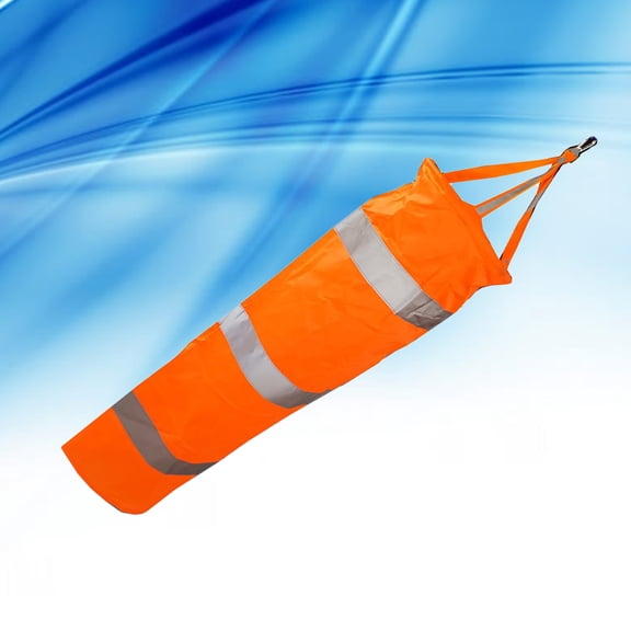 FOMIYES Lightweight Outdoor Windsock with Reflective Safety Bands, Wind Indicator for Camping, Hiking, Boating and Outdoor Activities