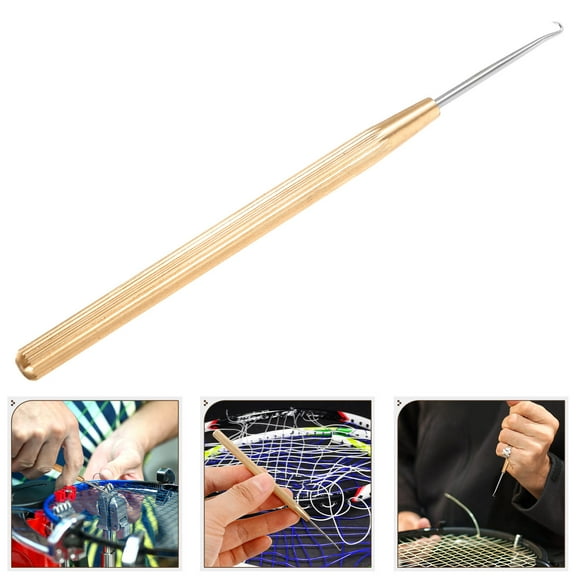 FOMIYES Hemoton Racket Threading Tool Tennis and Badminton Stringing Hook for Racket