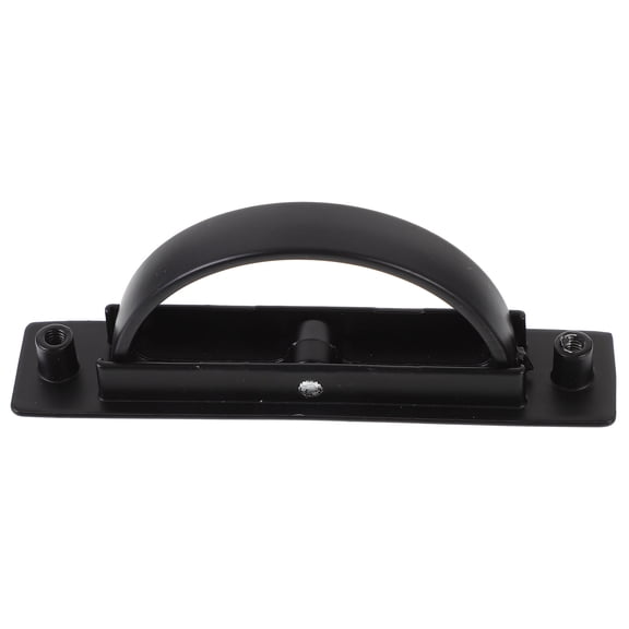 FOMIYES Hidden Black Zinc Alloy Pull Handle for Furniture Cabinet Drawer with Rotating Function