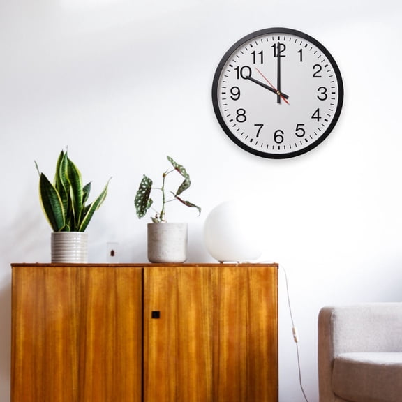 FOMIYES Black Wall Clock Mechanism Kit for Craft Enthusiasts, Simple Style Home Decoration, 1 Set 5.5x2.2in