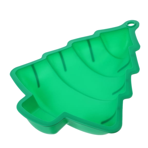 FOMIYES Silicone Christmas Tree Baking Pan Green Non-Stick for Home Use