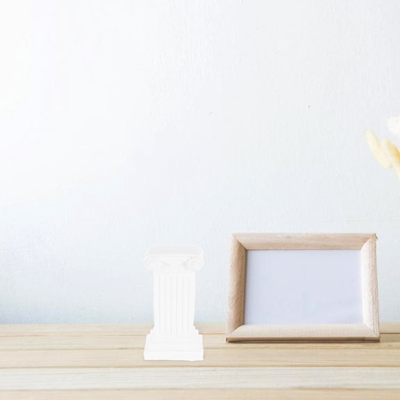 FOMIYES Home Decor White Roman Pillar Statue Plaster Column Candlestick Stand Ornament
