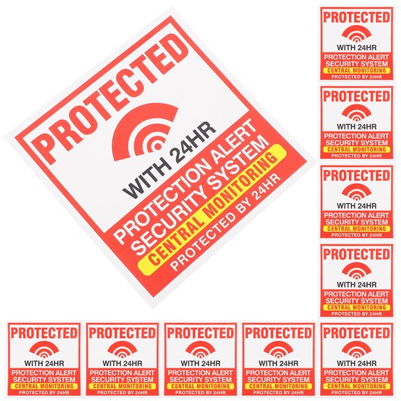 FOMIYES Household Window Stickers Paper Material High Efficiency Warning Signs Assorted Colors