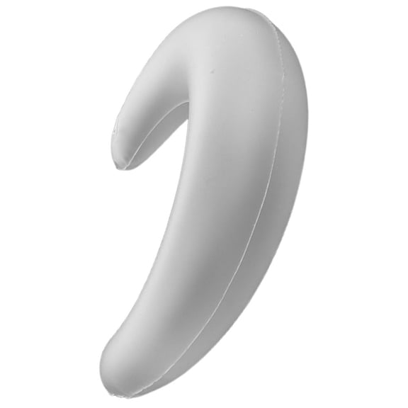 FOMIYES Inflatable Camp Pillow Inflatable Cushions for Sleeping Grey PVC 1Pack Crescent Moon Shape