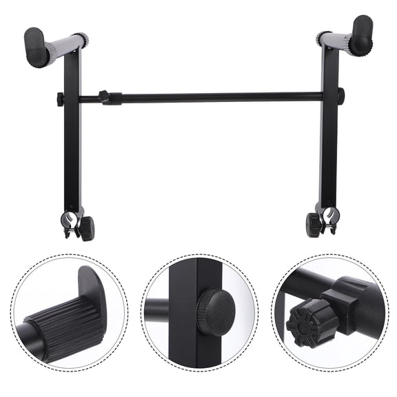 FOMIYES Synthesizer Stands Electronic Keyboard Stand Iron Rubber Set