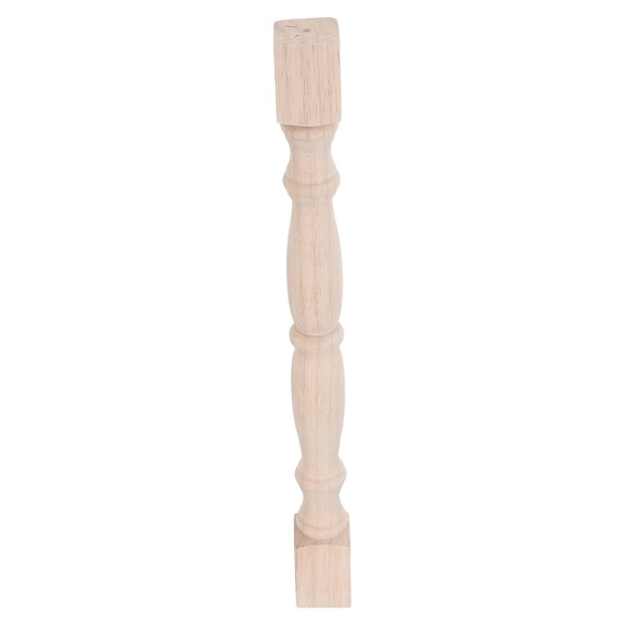 FOMIYES Khaki Wood Indoor Stair Railing Posts Solid Hardwood Unfinished Balusters for Home Improvement