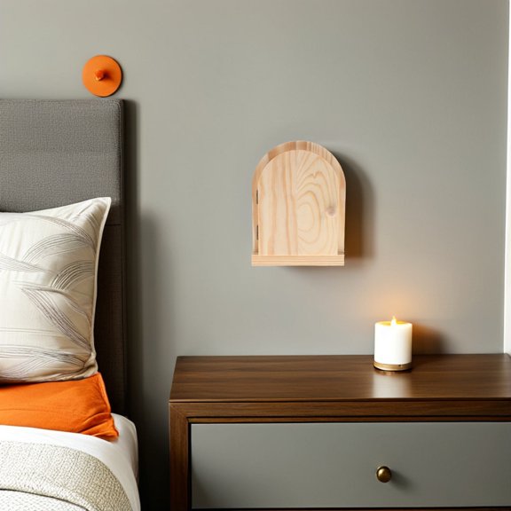 FOMIYES Khaki Wooden Decorative Wall Plate for Electrical Outlet Cover Protection