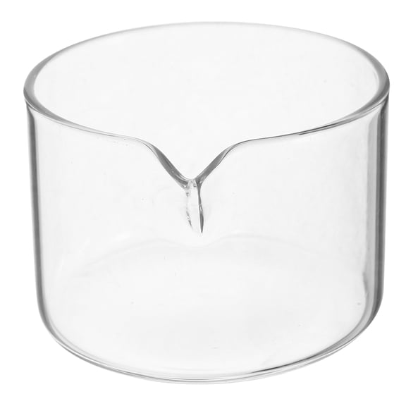FOMIYES Laboratory Glass Crystallizing Dish with Spout Durable Transparent Glass Material
