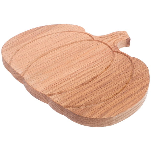 FOMIYES Oak Wood Pumpkin Shape Small Cutting Board 17x19.5x1.4 cm