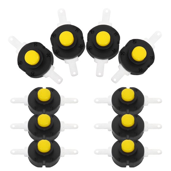 FOMIYES Compact Flashlight Switch, Black, High Brightness, Self-Lock, Durable for DIY 20Pcs
