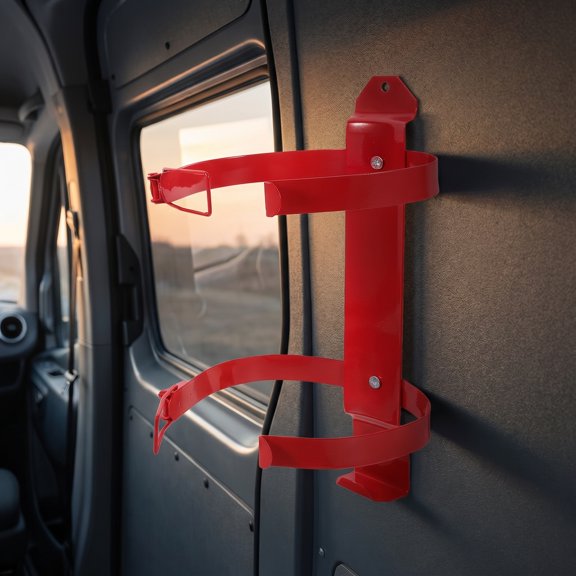 FOMIYES 2-Pack Wall Mount Brackets, Red Holders for Safety and Secure Installation