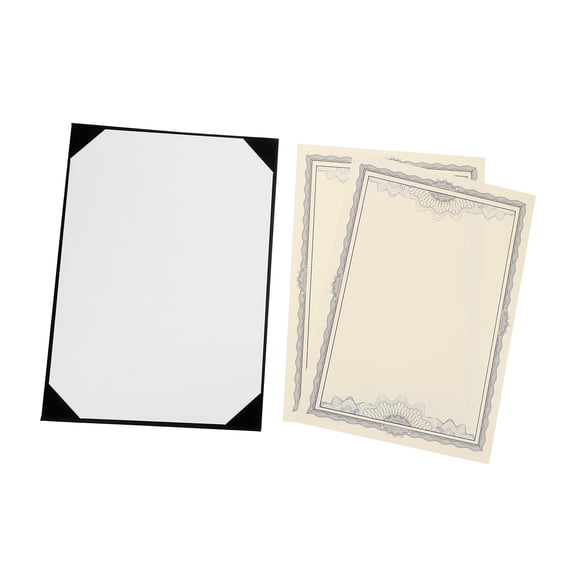 FOMIYES Luxshiny Desktop Diploma Holder with Insert and Easel Back for Office Use Black