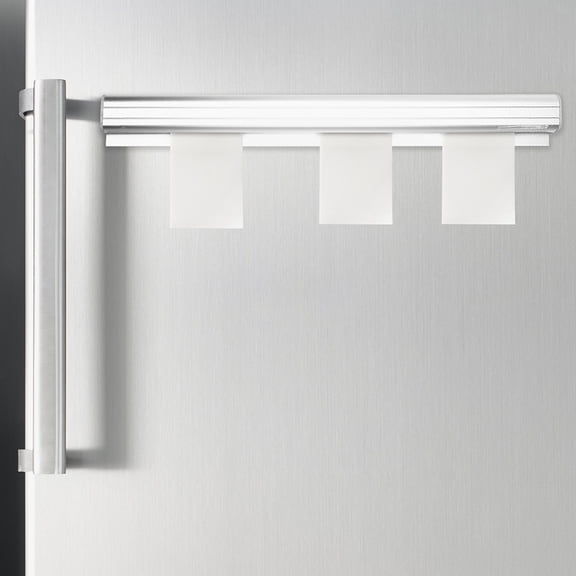FOMIYES Luxshiny Restaurant Receipt Holder Aluminum Alloy Slide Check Ticket Rack in Plated Silver