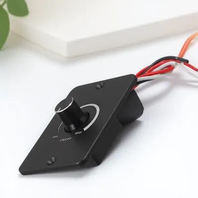 FOMIYES Luxshiny Rv Light Dimmer Switch 12V Black Pc Material Adjustable Lighting Control for LED Lights