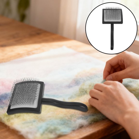 FOMIYES Manual Wool Carders with High Performance Metal Teeth and Ergonomic Handle for Felting Projects