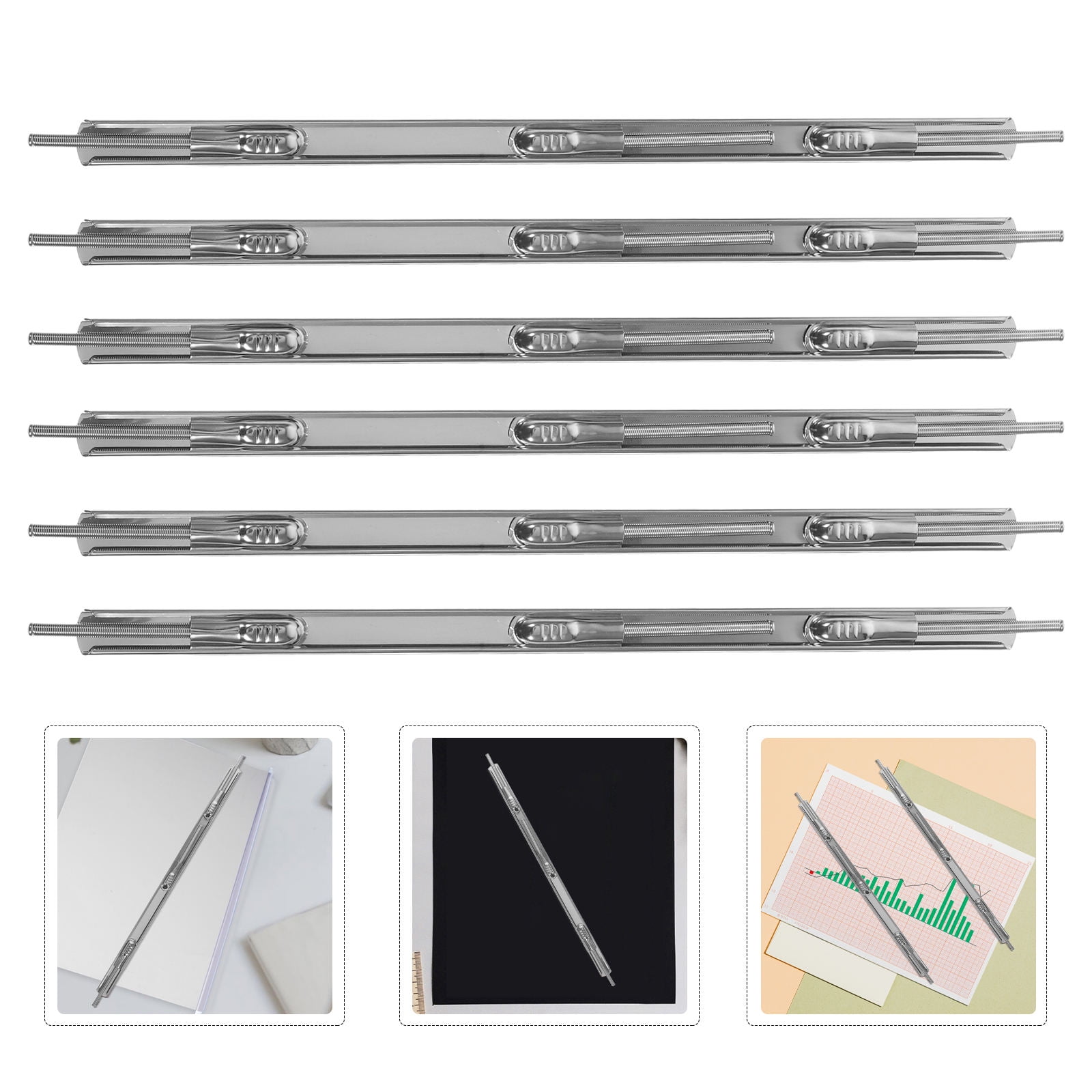 FOMIYES Masteelf 6pcs Book Binder Rings Binding Spines for Household ...