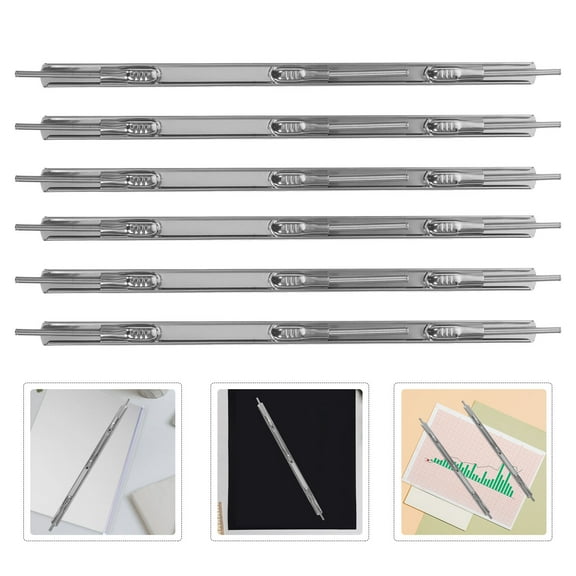 FOMIYES Masteelf 6pcs Book Binder Rings Binding Spines for Household and Office File Document Circles