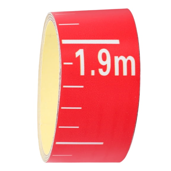 FOMIYES Measure Water Level Scale Sticker 200.00X3.50X0.10CM Red