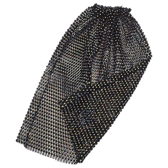 FOMIYES Mesh Rhinestone Headband with Reflective Elements for Festival and Party Wear