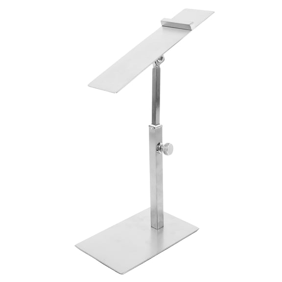 FOMIYES Adjustable High Heel Display Stand Metal Shoe Holder Plated Silver for Retail Store and Supermarket Use