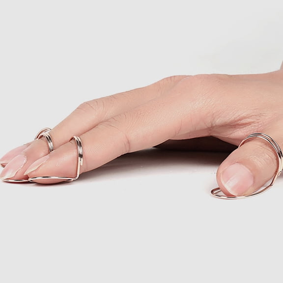 FOMIYES Metal Finger Pick Banjo and Mandolin Ergonomic Grip Hollow Design 1Set 1.2x1x1in