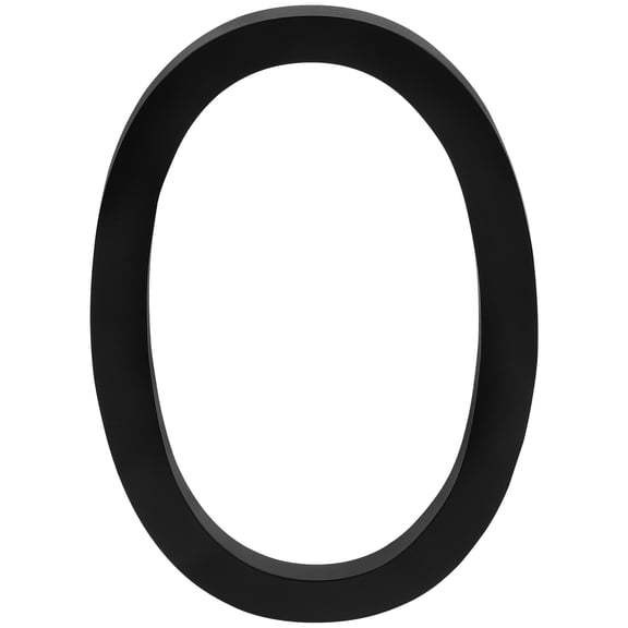 FOMIYES Door Numbers House Number Sign Zinc Alloy Black 1 Set