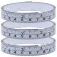 thumbnail image 1 of FOMIYES Metric Woodworking Ruler Sticky Ruler Fitness 200.00X1.10X0.10CM White, 1 of 8