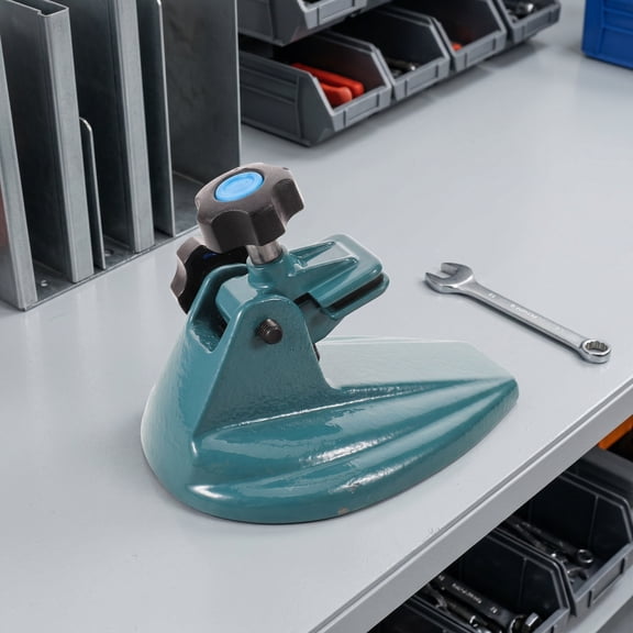 FOMIYES Micrometer Mount Stand with Double Clamping Pads and Adjustable Base for Precision Calibration