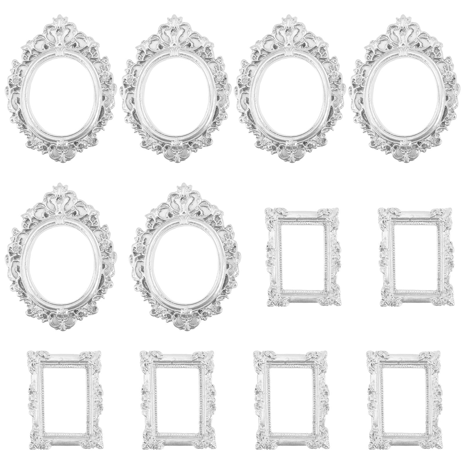 FOMIYES 12-Pack Mini Resin Photo Frames, Small Craft Frames for ...